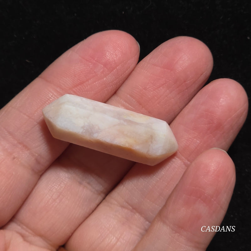 Flower Agate Double Terminated Point