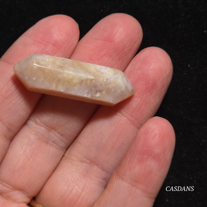 Flower Agate Double Terminated Point
