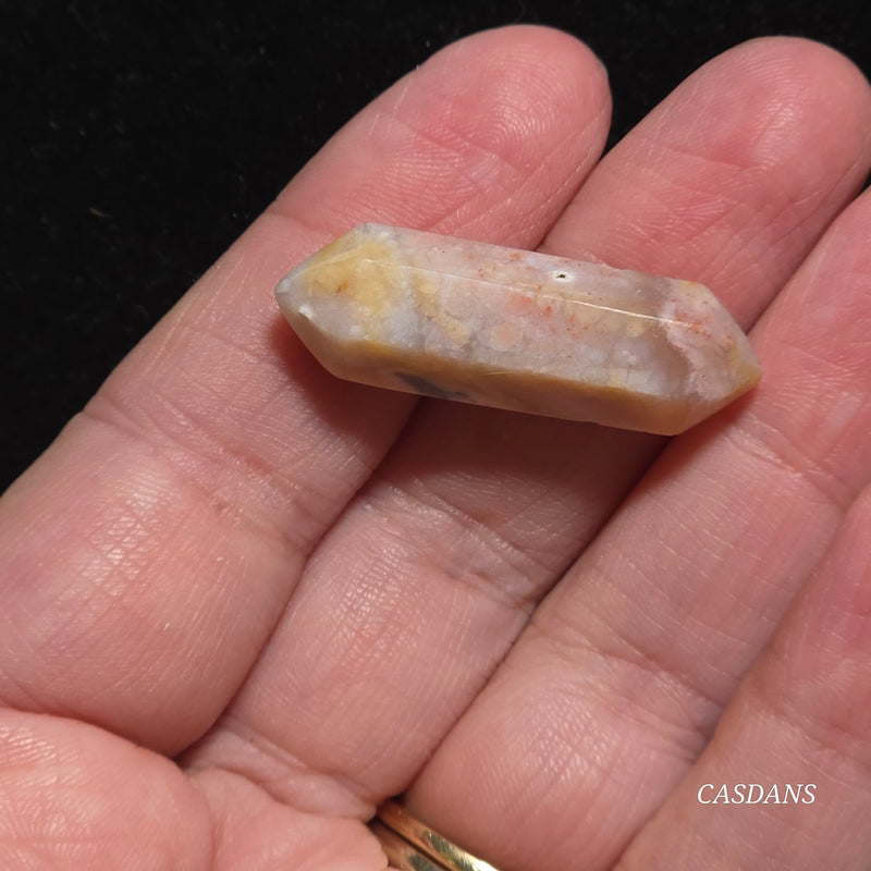 Flower Agate Double Terminated Point