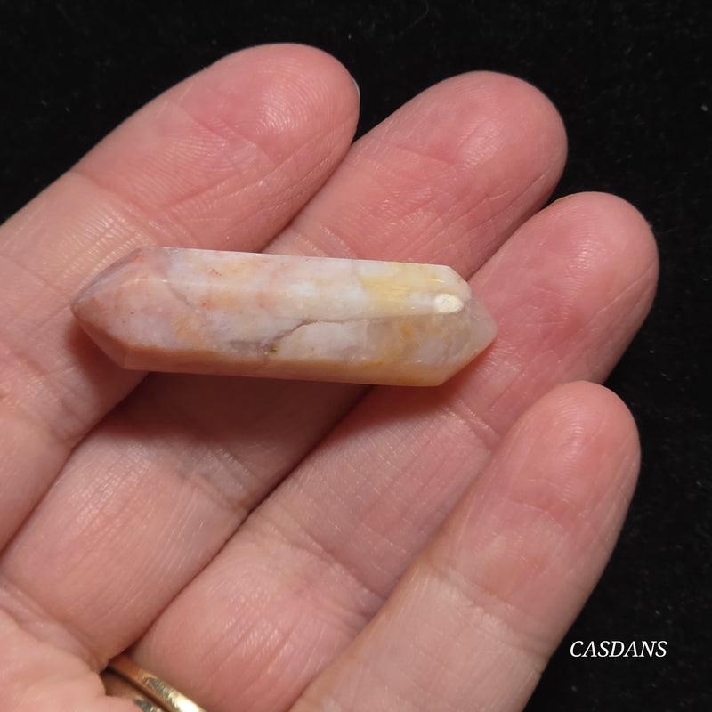Flower Agate Double Terminated Point