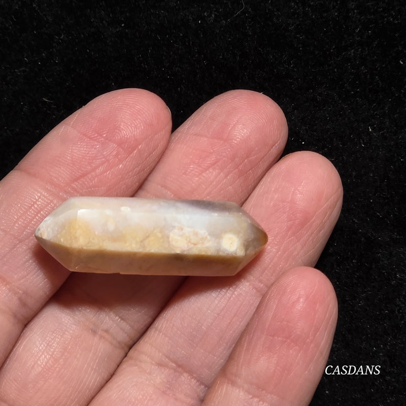 Flower Agate Double Terminated Point