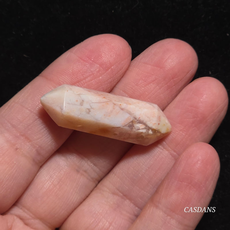Flower Agate Double Terminated Point