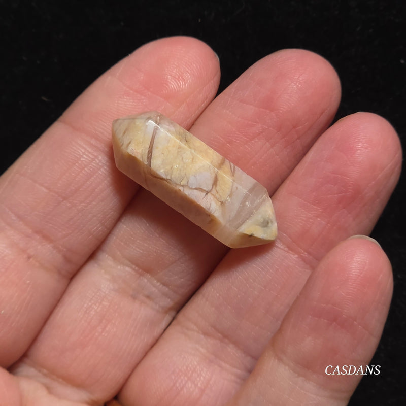 Flower Agate Double Terminated Point
