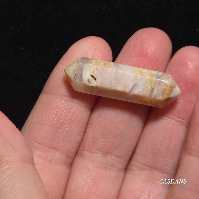 Flower Agate Double Terminated Point