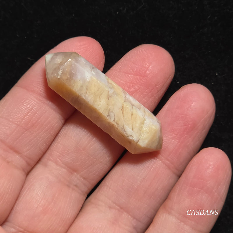 Flower Agate Double Terminated Point