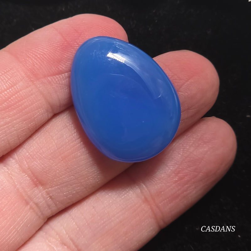 Blue Onyx Cabochon