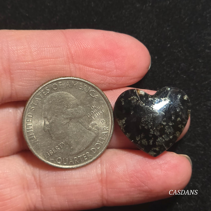 Marcasite Heart Cabochon