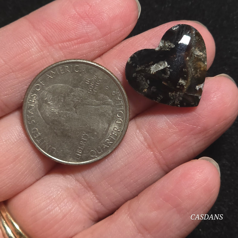 Marcasite Heart Cabochon