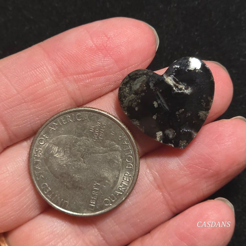 Marcasite Heart Cabochon