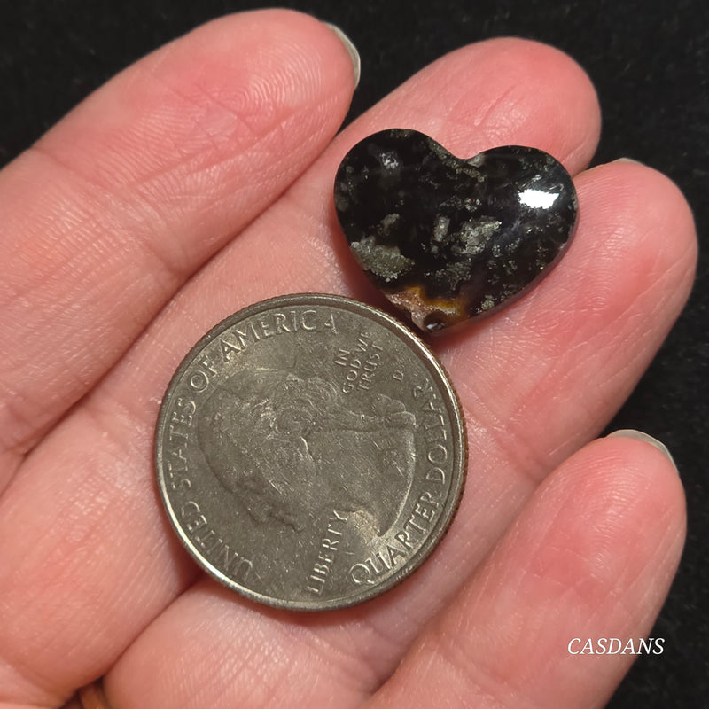 Marcasite Heart Cabochon