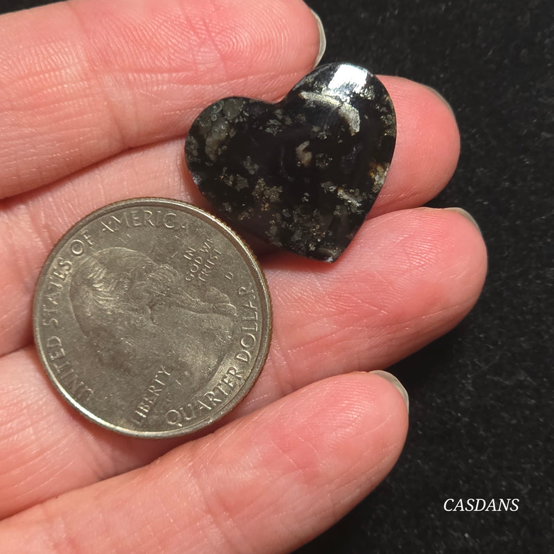 Marcasite Heart Cabochon