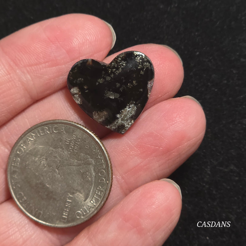 Marcasite Heart Cabochon
