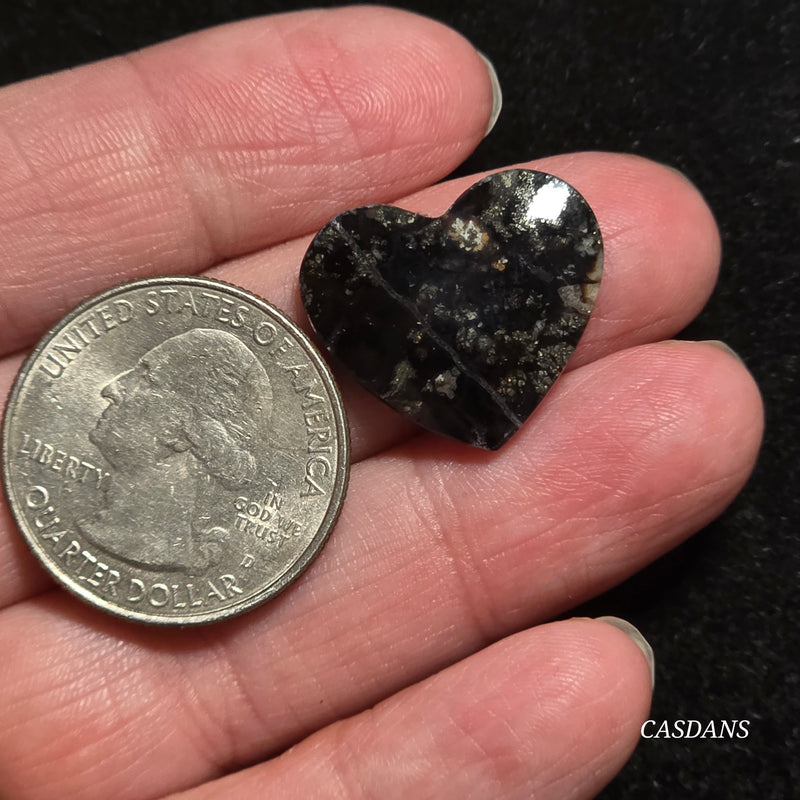 Marcasite Heart Cabochon