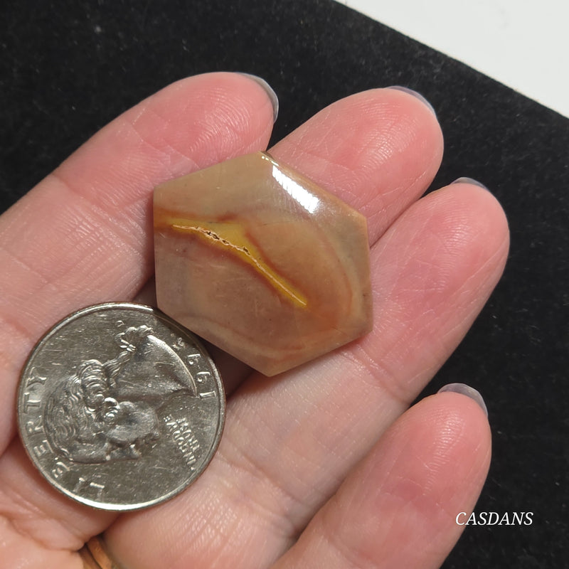 Patterned Java Jasper Cabochon