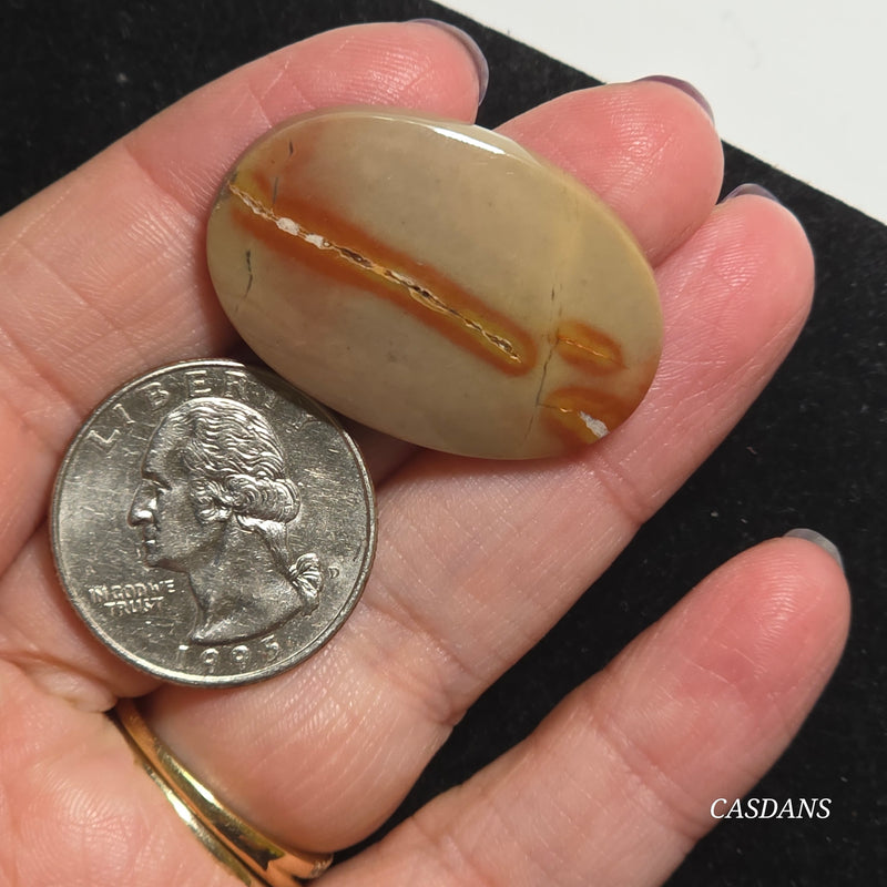 Patterned Java Jasper Cabochon