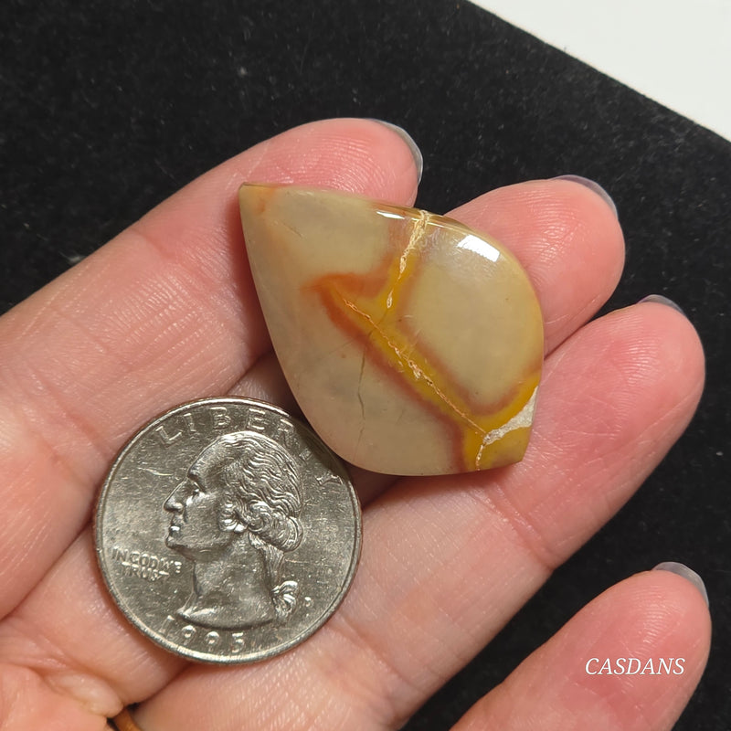Patterned Java Jasper Cabochon