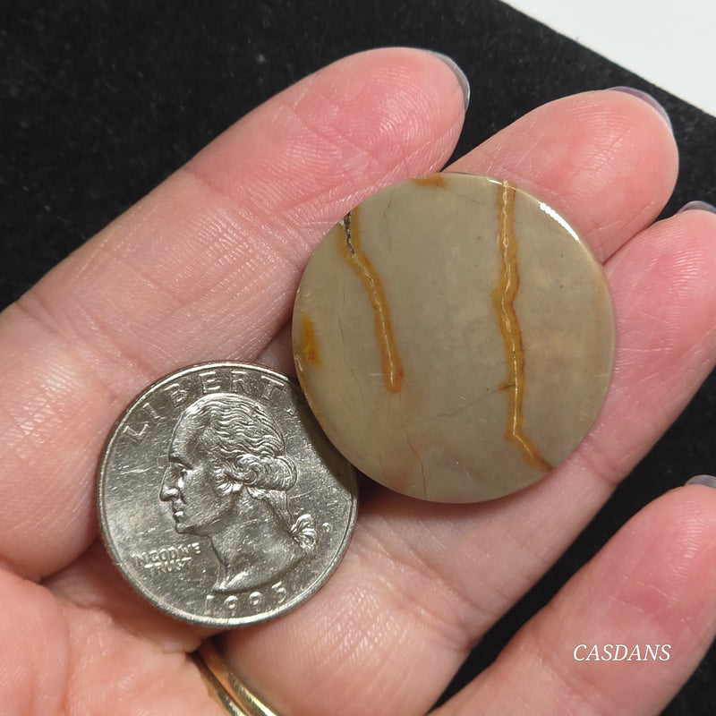 Patterned Java Jasper Cabochon