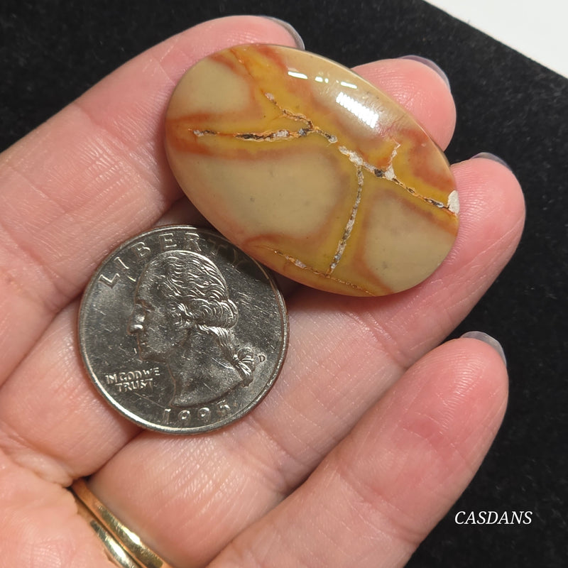 Patterned Java Jasper Cabochon