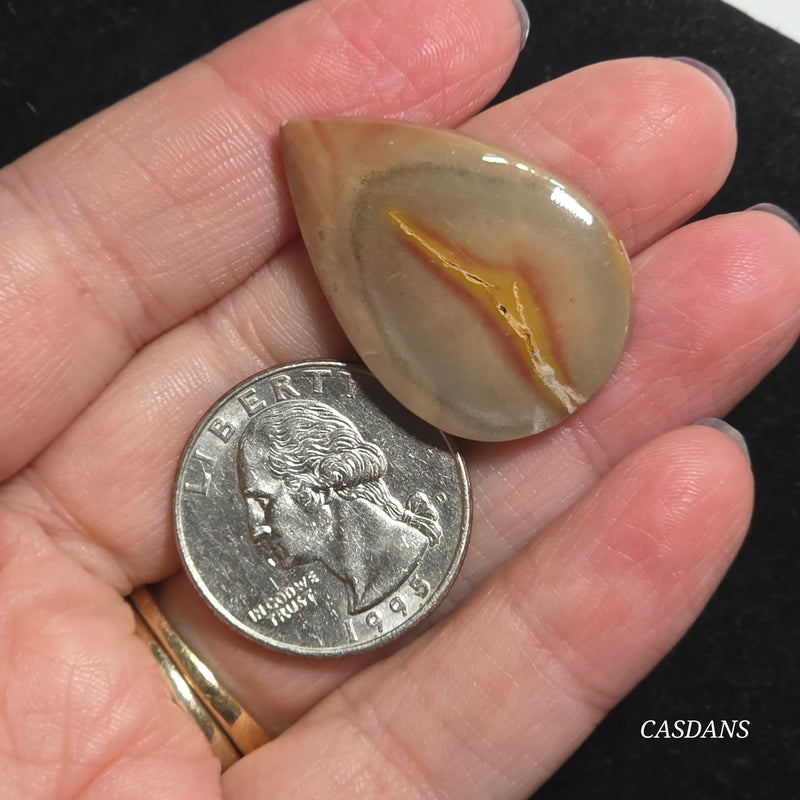 Patterned Java Jasper Cabochon
