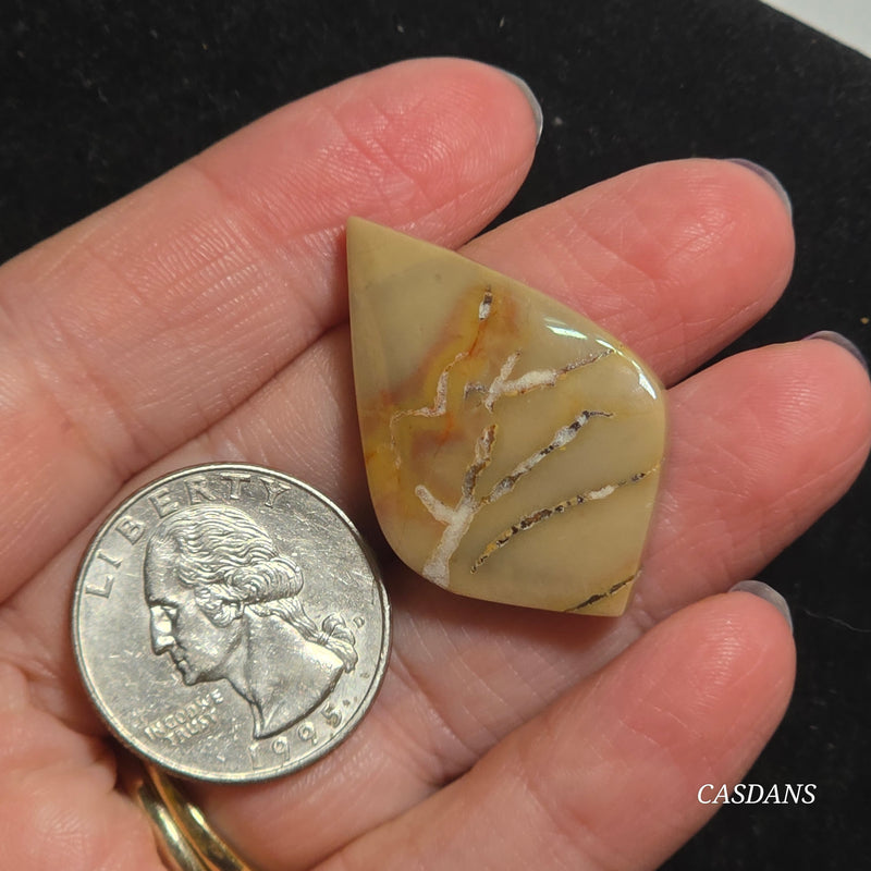 Patterned Java Jasper Cabochon