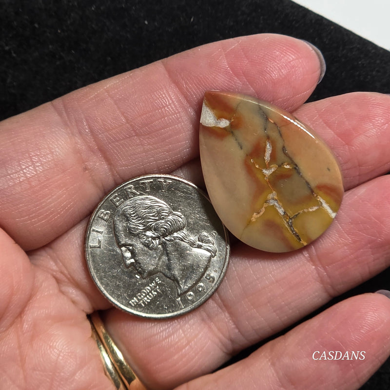 Patterned Java Jasper Cabochon