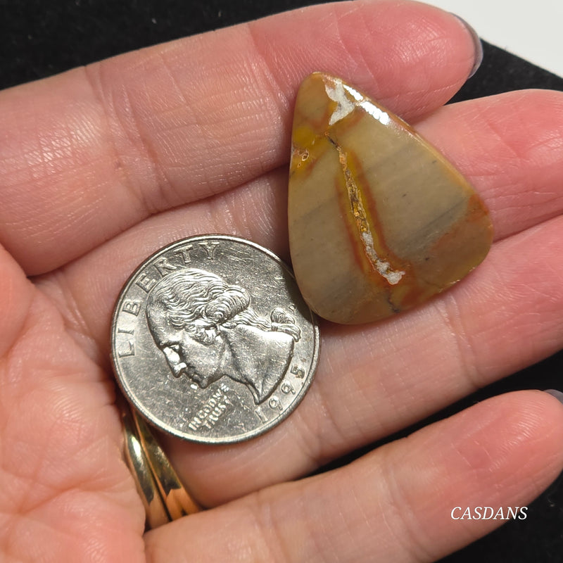 Patterned Java Jasper Cabochon