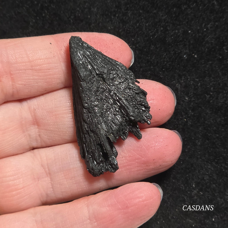 Black Kyanite Fan