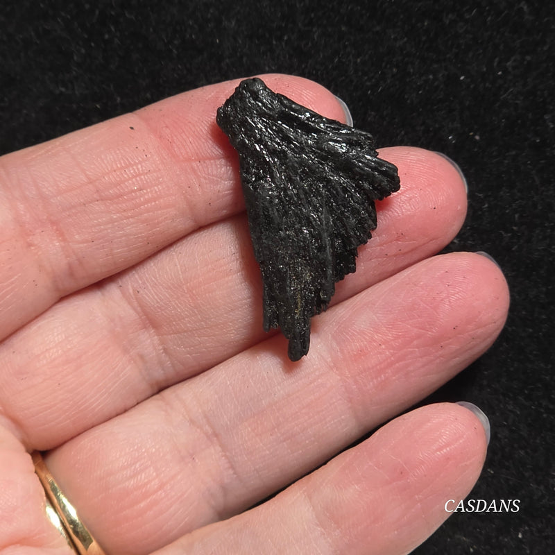 Black Kyanite Fan