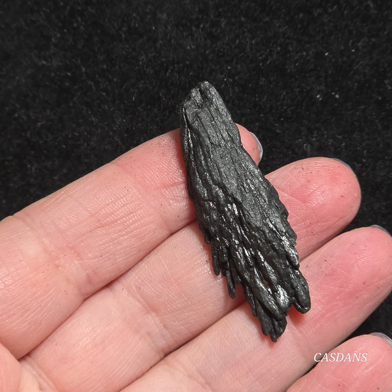 Black Kyanite Fan