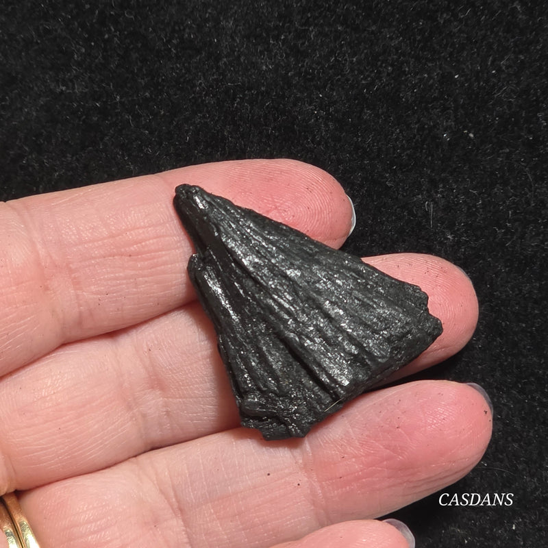 Black Kyanite Fan
