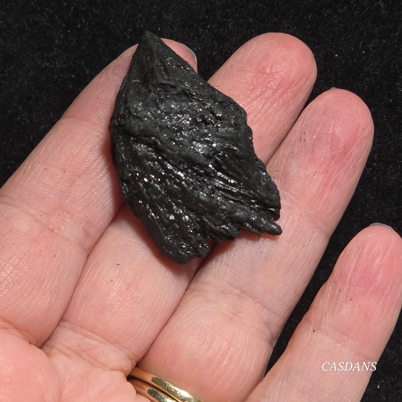 Black Kyanite Fan