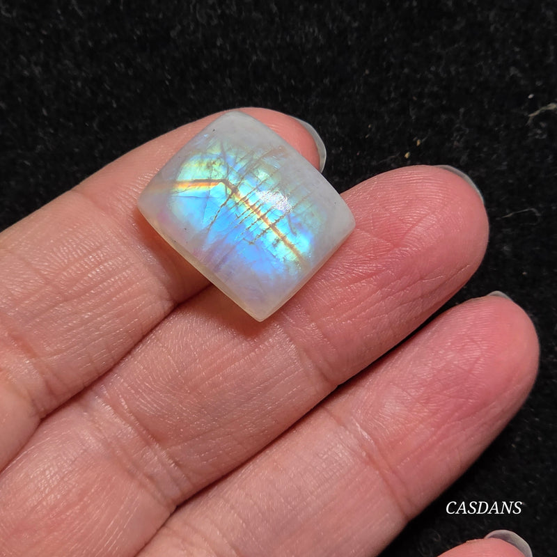 Rainbow Moonstone Cabochon