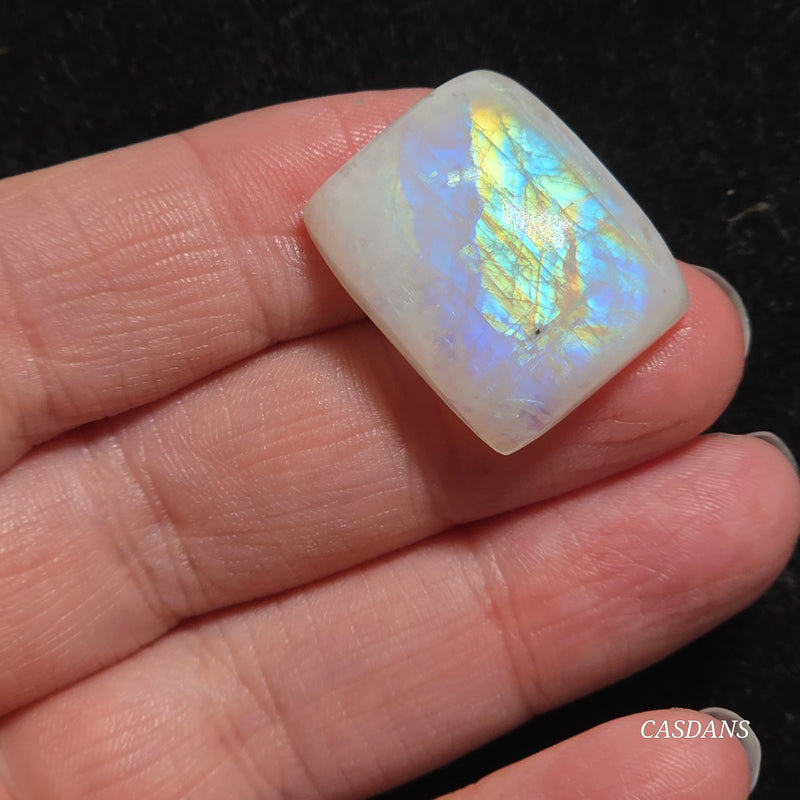 Rainbow Moonstone Cabochon