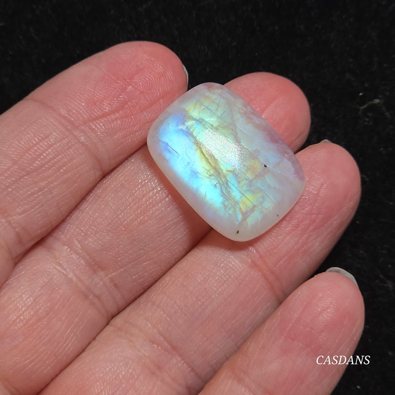 Rainbow Moonstone Cabochon