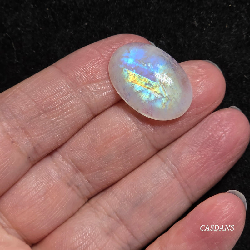 Rainbow Moonstone Cabochon