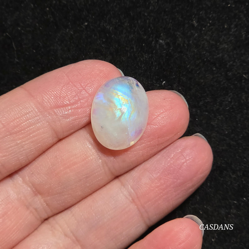 Rainbow Moonstone Cabochon