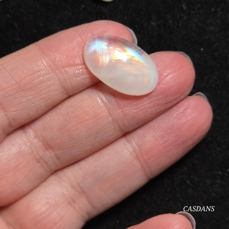 Rainbow Moonstone Cabochon
