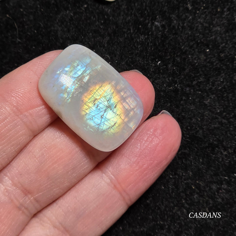Rainbow Moonstone Cabochon