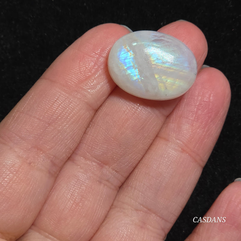 Rainbow Moonstone Cabochon