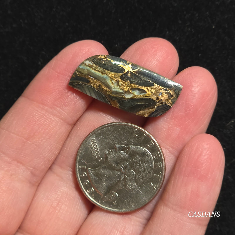 Dream Weaver Composite Cabochon (Contains Mother of Pearl and Abalone Shell)