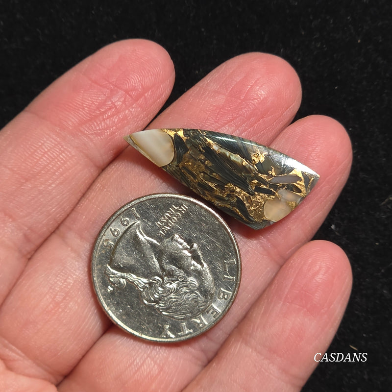 Dream Weaver Composite Cabochon (Contains Mother of Pearl and Abalone Shell)