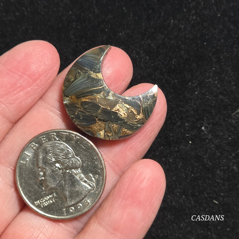 Dream Weaver Composite Cabochon (Contains Mother of Pearl and Abalone Shell)