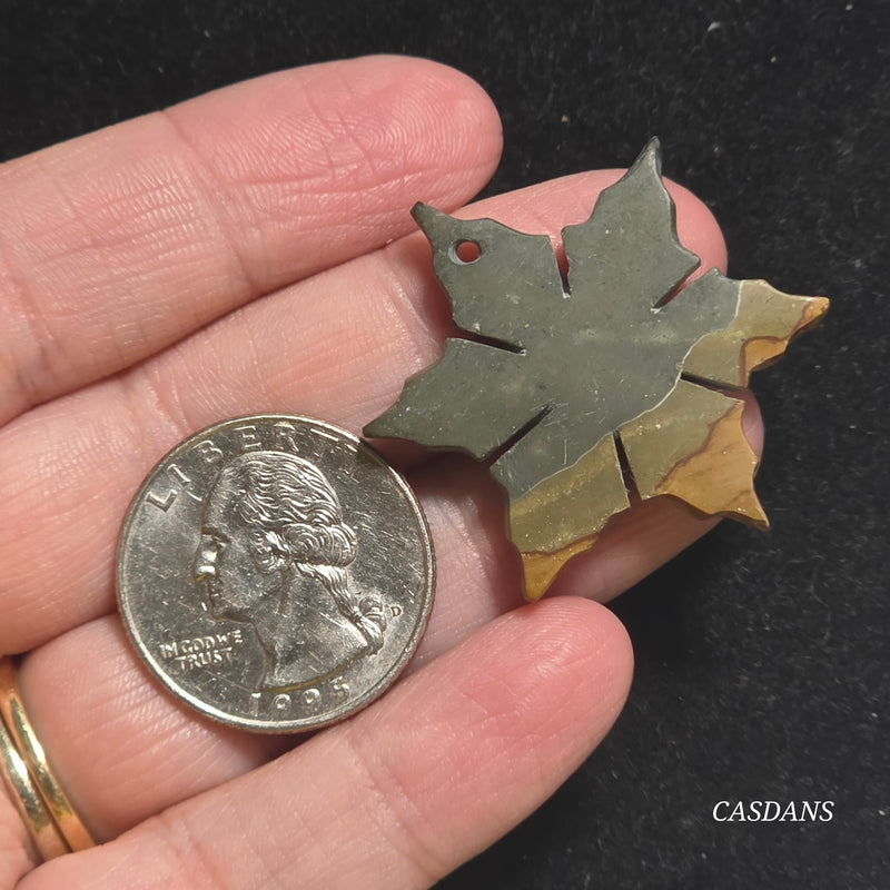 Petrified Wood Snowflake (Drilled)