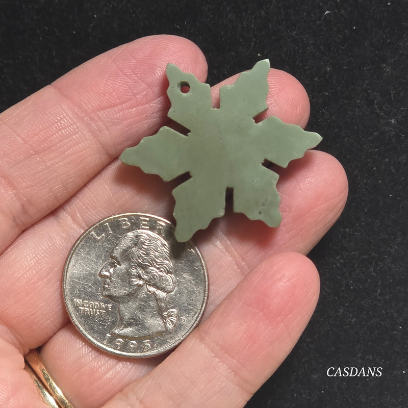 Petrified Wood Snowflake (Drilled)