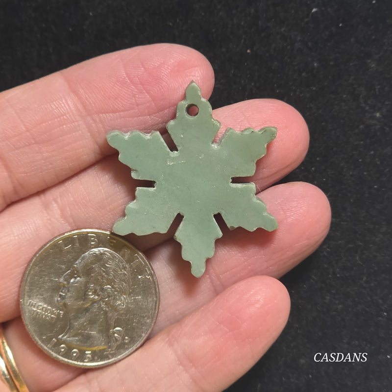 Petrified Wood Snowflake (Drilled)