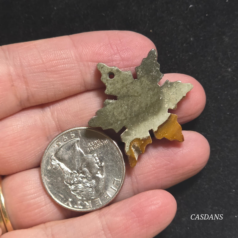 Petrified Wood Snowflake (Drilled)