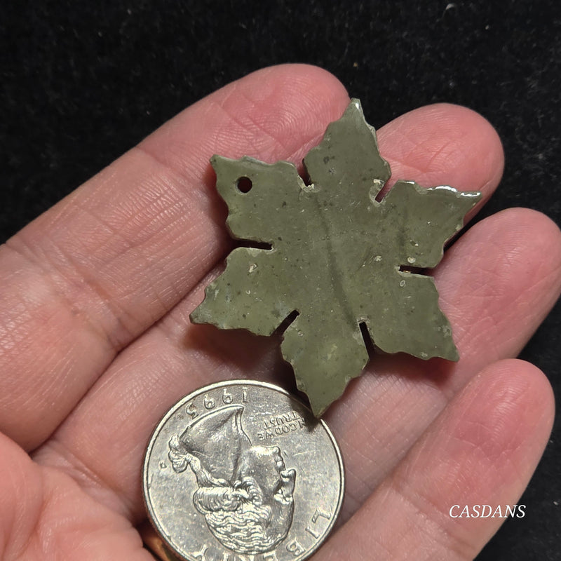 Petrified Wood Snowflake (Drilled)