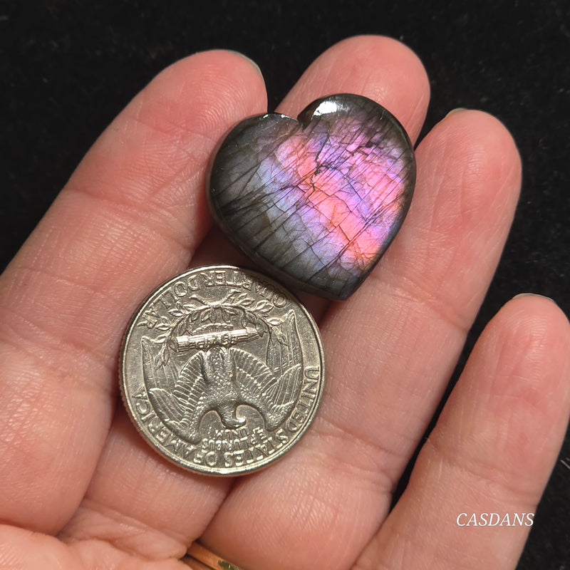 Labradorite Heart Cabochon