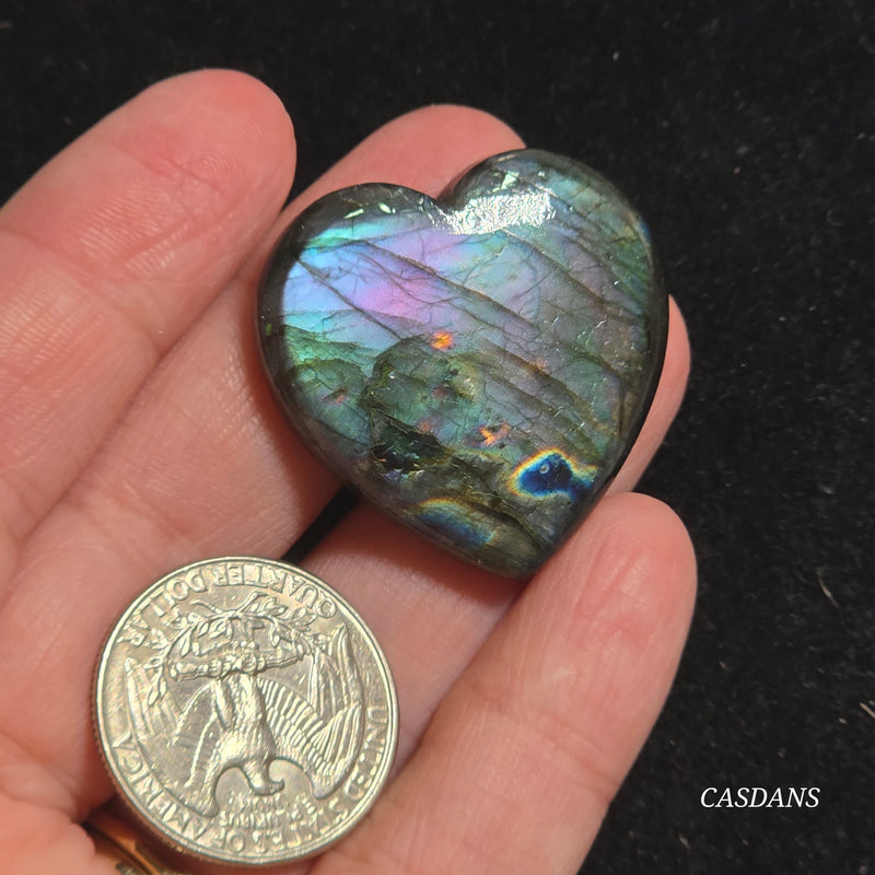 Labradorite Heart Cabochon