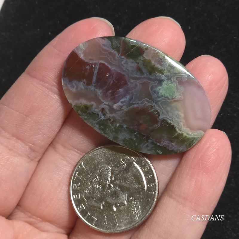 Moss Agate Cabochon